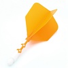 CUESOUL Cuesoul - ROST T19 Integrated Dart Flights - Big Wing - Orange White - Dart Flights