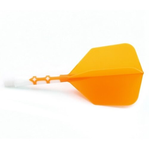 CUESOUL Cuesoul - ROST T19 Integrated Dart Flights - Big Wing - Orange White - Dart Flights