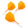 CUESOUL Cuesoul - ROST T19 Integrated Dart Flights - Big Wing - Orange White - Dart Flights