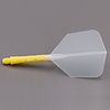 CUESOUL Cuesoul - ROST T19 Integrated Dart Flights - Big Wing - Clear Yellow - Dart Flights