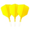 CUESOUL Cuesoul - ROST T19 Integrated Dart Flights - Big Wing - Yellow Clear - Dart Flights