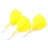 Cuesoul - ROST T19 Integrated Dart Flights - Big Wing - Yellow White - Dart Flights