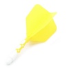 CUESOUL Cuesoul - ROST T19 Integrated Dart Flights - Big Wing - Yellow White - Dart Flights