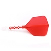 CUESOUL Cuesoul - ROST T19 Integrated Dart Flights - Big Wing - Red Clear - Dart Flights