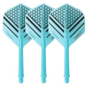 Cuesoul - Tero Flight System AK5 Rost Honnycombs Pattern - Blue Standard - Dart Flights