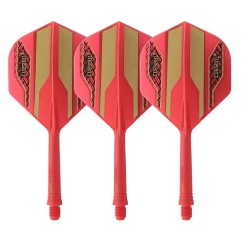 CUESOUL Cuesoul - Tero Flight System AK5 Rost Golden Pattern - Red Standard - Dart Flights