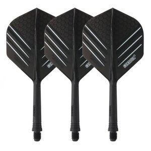 Cuesoul - Tero Flight System AK5 Rost Honnycombs Pattern - Black Standard - Dart Flights