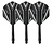 Cuesoul - Tero Flight System AK5 Rost Black Pattern - Black Standard - Dart Flights