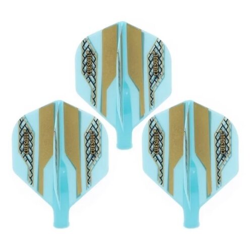 CUESOUL Cuesoul - Tero Flight System AK4 Golden Pattern - Blue Standard - Dart Flights