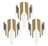 Cuesoul - Tero Flight System AK4 Golden Pattern - White Standard - Dart Flights