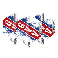 Red Dragon Gian van Veen Red White and Blue Hardcore Standard - Dart Flights