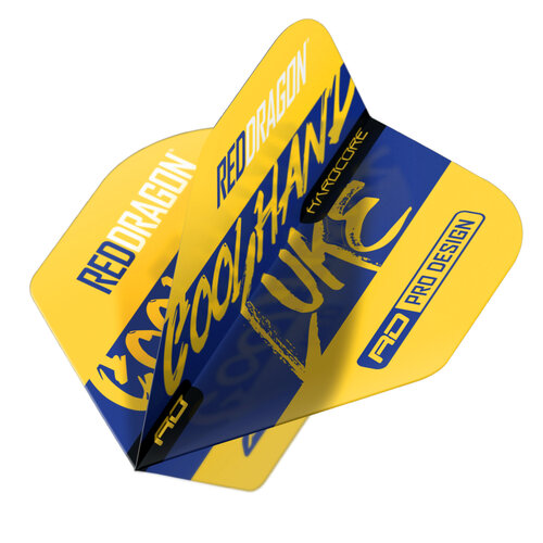 Red Dragon Red Dragon Luke Humphries Signature Yellow Hardcore Standard - Dart Flights