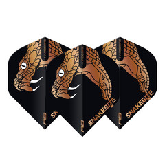 Red Dragon Peter Wright Black & Bronze Snake Hardcore Premium Standard - Dart Flights