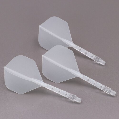 CUESOUL Cuesoul - ROST T19 Integrated Dart Flights - Standard Shape - Clear - Dart Flights