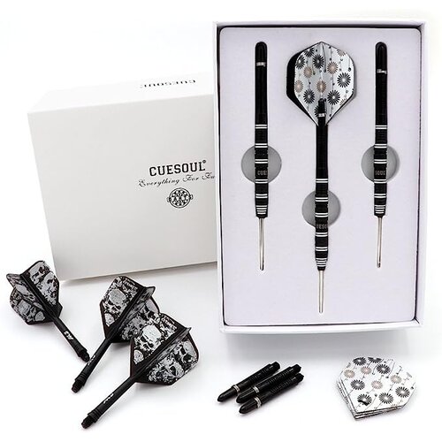 CUESOUL Cuesoul Challenge Black White 90% Dartpile