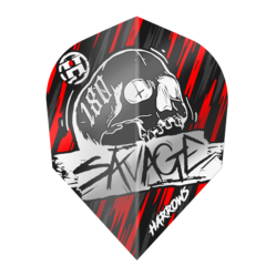 Harrows Savage Red Silver NO6 Flights