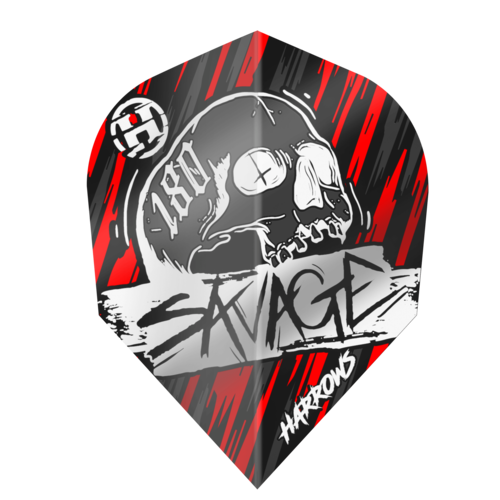 Harrows Harrows Savage Red Silver NO6 - Dart Flights