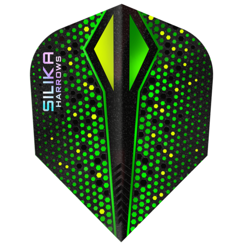Harrows Harrows Silika X Farve Shift Green NO6 Tough Crystalline Coated - Dart Flights