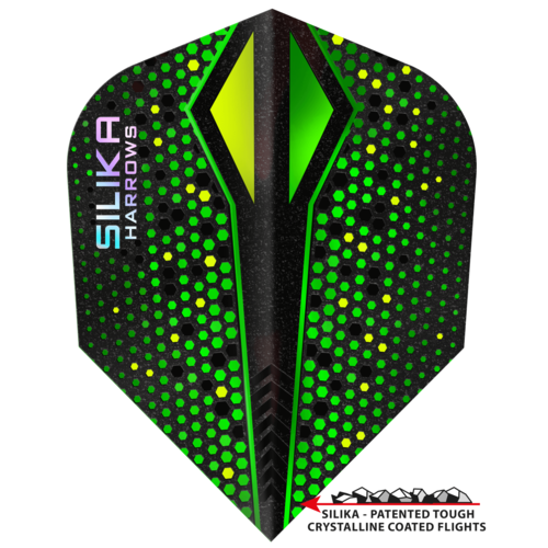 Harrows Harrows Silika X Farve Shift Green NO6 Tough Crystalline Coated - Dart Flights