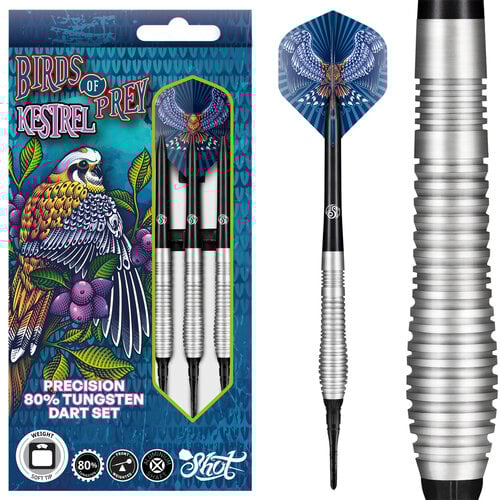 Shot Shot Birds Of Prey Kestrel 80% Soft Tip Dartpile