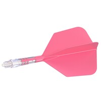 Cuesoul ROST T19 Integrated Dart Flights Big Wing Carbon Pink