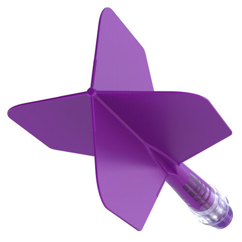 CUESOUL Cuesoul ROST T19 Integrated Dart Flights Big Wing Carbon Purple - Dart Flights
