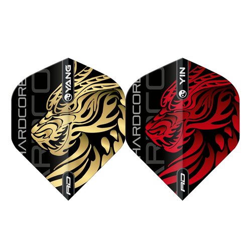 Red Dragon Red Dragon Jonny Clayton Yin Yang Gold Red - Dart Flights