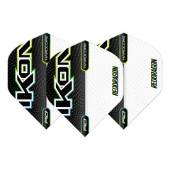 Red Dragon Hardcore Radical Black White Ikon - Dart Flights