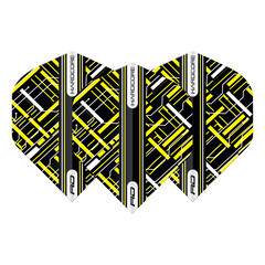 Red Dragon Hardcore Radical Black Yellow - Dart Flights