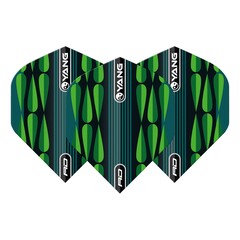 Red Dragon Yin Yang Pink Green - Dart Flights