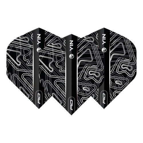 Red Dragon Red Dragon Yin Yang White Black - Dart Flights