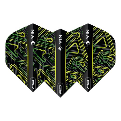 Red Dragon Red Dragon Yin Yang Green Black - Dart Flights