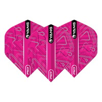 Red Dragon Yin Yang Pink Black - Dart Flights