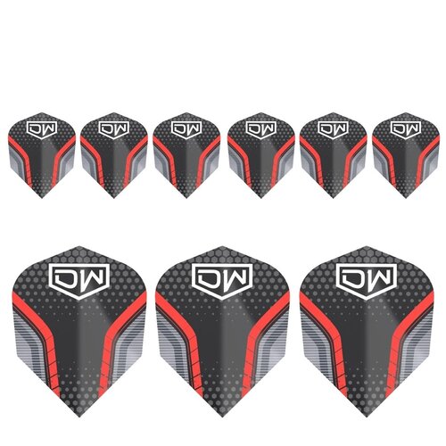DW Original DW Avenger 01 Red 3 Set NO6 - Dart Flights