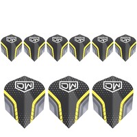 DW Avenger 01 Yellow 3 Set NO6 - Dart Flights