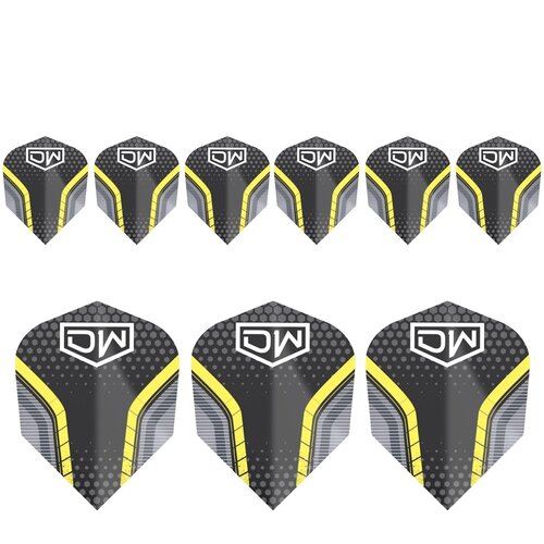 DW Original DW Avenger 01 Yellow 3 Set NO6 - Dart Flights