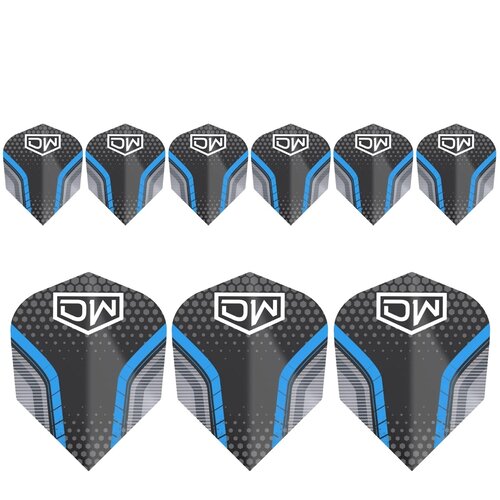 DW Original DW Avenger 01 Blue 3 Set NO6 - Dart Flights