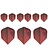 DW Altitude Red 3 Set NO6 - Dart Flights