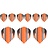 DW Orange 3 Set NO6 - Dart Flights