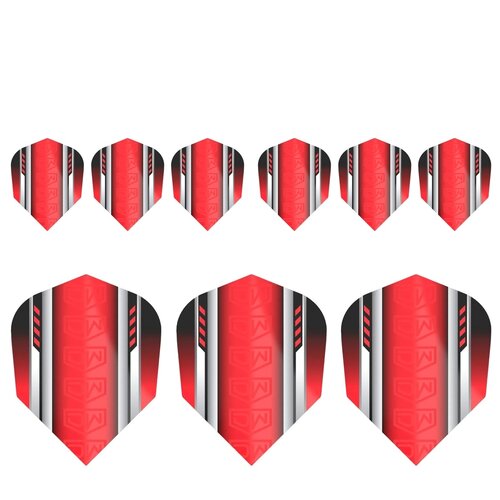 DW Original DW Red 3 Set NO6 - Dart Flights