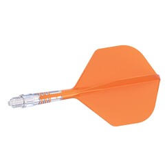 Cuesoul ROST T19 Integrated Dart Flights Small Standard Wing Carbon Orange - Dart Flights
