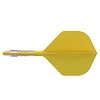 CUESOUL Cuesoul ROST T19 Integrated Dart Flights Small Standard Wing Carbon Yellow - Dart Flights