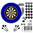 Winmau Blade 6 + Beskyttelsesringe + KOTO Accessory Kit Steeltip 90 Pieces