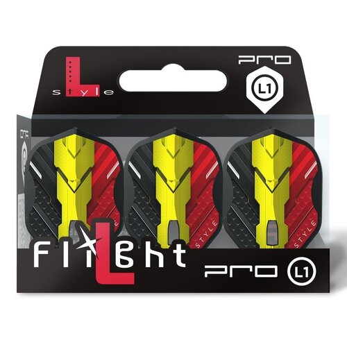 L-Style L-Style L1 Pro V-Series Belgium Black V1 - Dart Flights