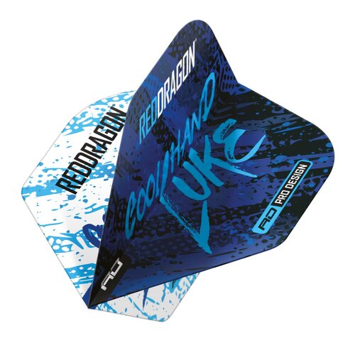 Red Dragon Red Dragon Luke Humphries World Champion Blue & White Yin Yang - Dart Flights