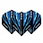 Red Dragon Luke Humphries World Champion Blue & Gold Yin Yang - Dart Flights