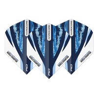 Red Dragon Luke Humphries White & Blue Hardcore Standard - Dart Flights