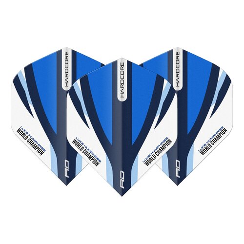 Red Dragon Red Dragon Luke Humphries Blue & White Hardcore Standard - Dart Flights