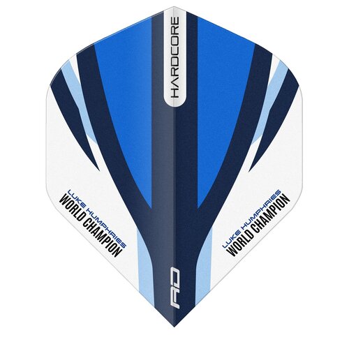 Red Dragon Red Dragon Luke Humphries Blue & White Hardcore Standard - Dart Flights