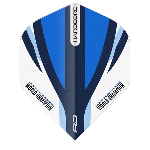 Red Dragon Red Dragon Luke Humphries Blue & White Hardcore Standard - Dart Flights